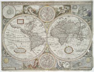 Nouvelle et précise carte du monde, 1676